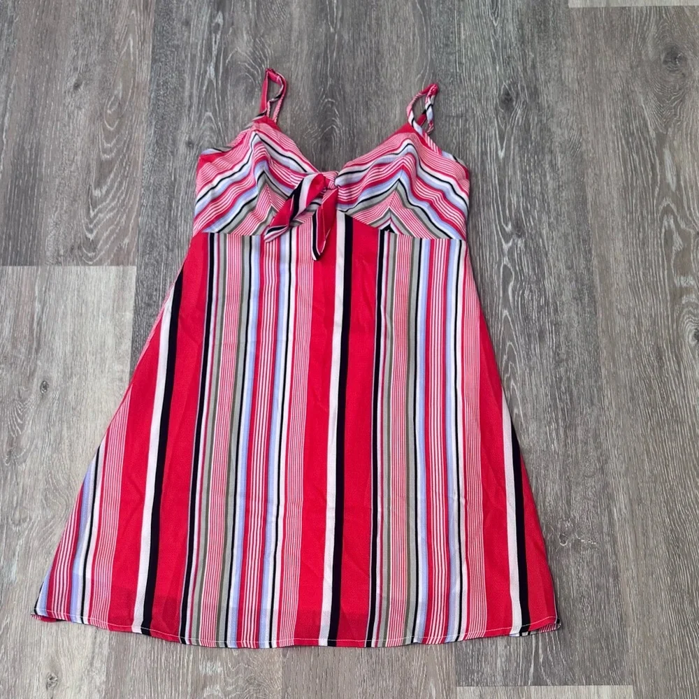 Trixxi Clothing Co. - Striped Red Multicolor Sundress - Size XS - Picture 1 of 7